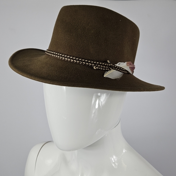 Wool fedora with feather size small - Picture 15 of 16